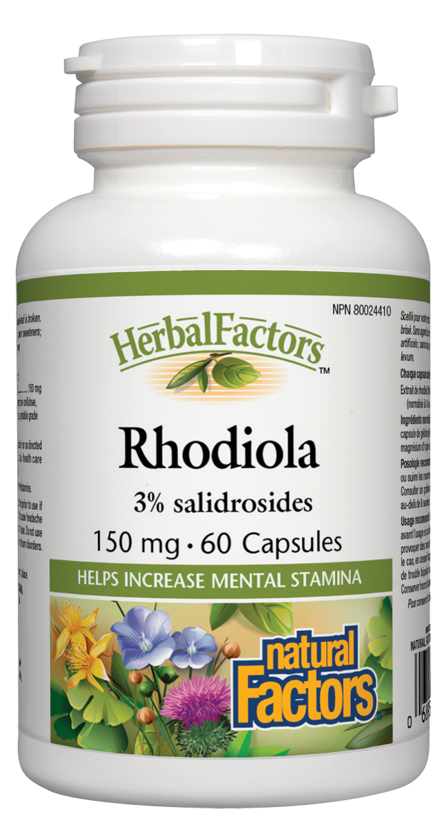 Natural Factors Rhodiola (150mg) (60 Capsules) - Lifestyle Markets